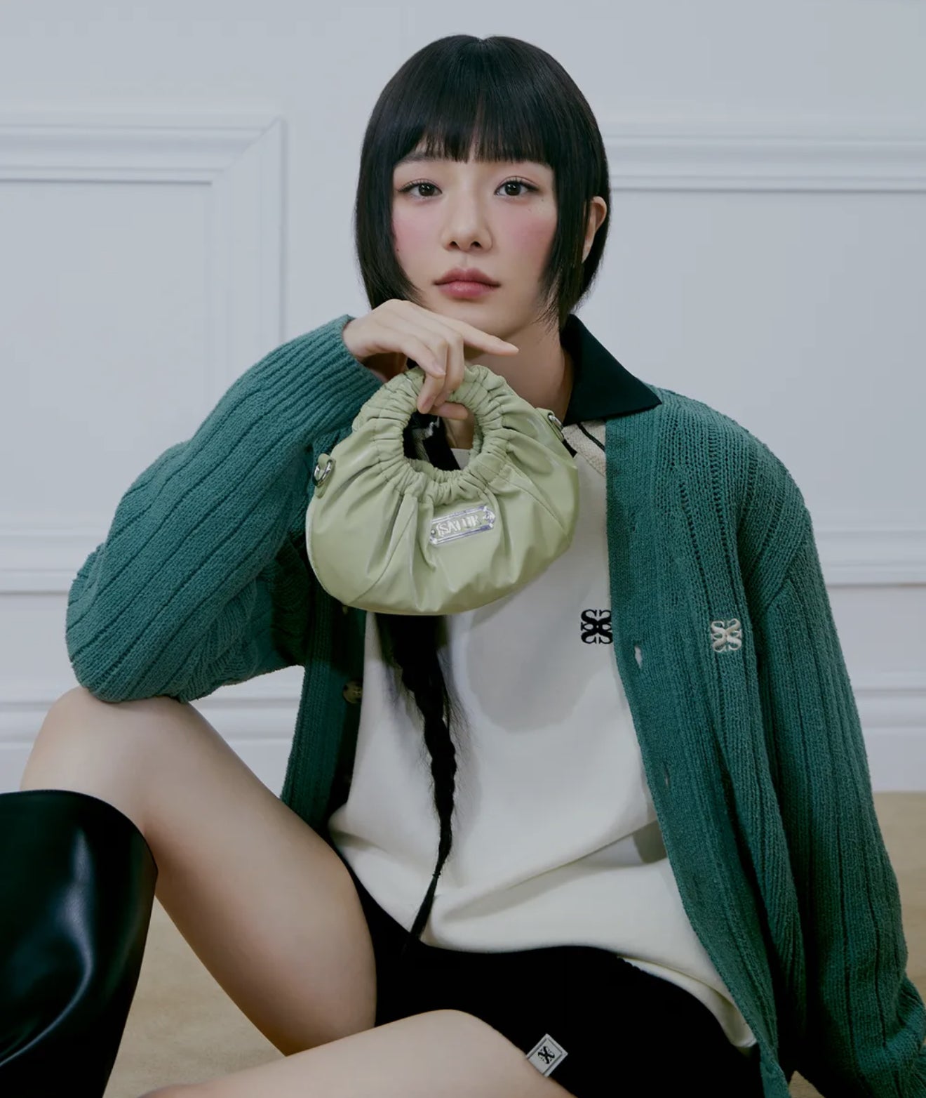 韓國 Satur Scrunchie Mini Tote & Cross Bag【SR034】