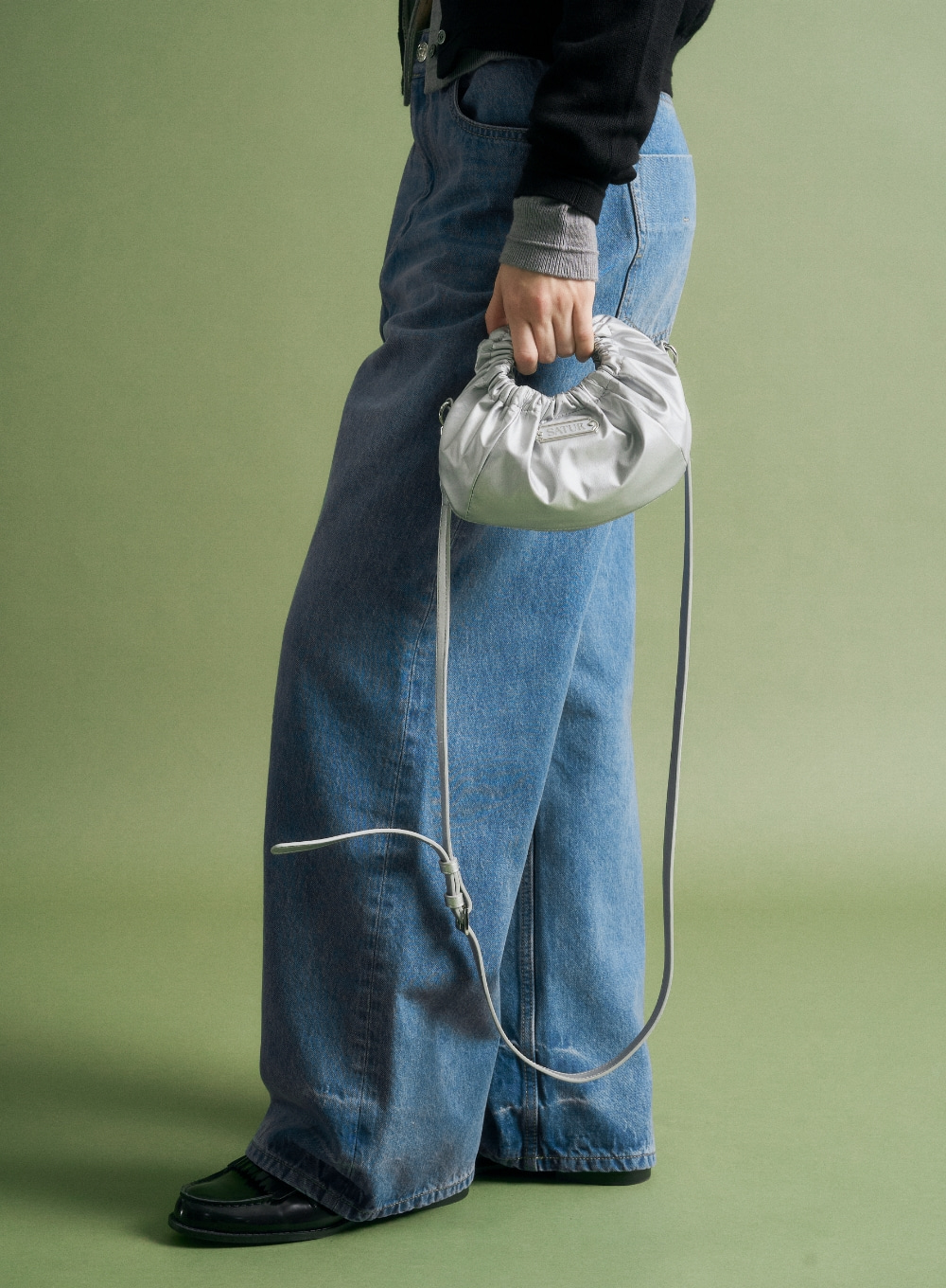 韓國 Satur Scrunchie Mini Tote & Cross Bag【SR034】