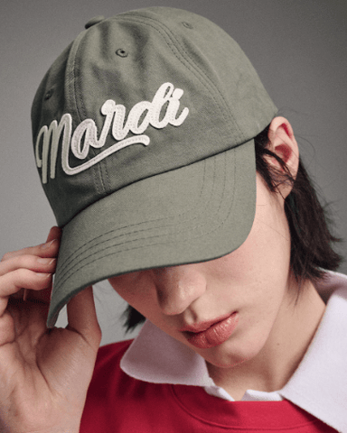韓國 Mardi Mercredi CAP MARDI VINTAGE LOGO - STT Mall HK 靚太網購 -- KHAKI CREAM