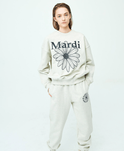 韓國 Mardi Mercredi SWEATSHIRT FLOWERMARDI