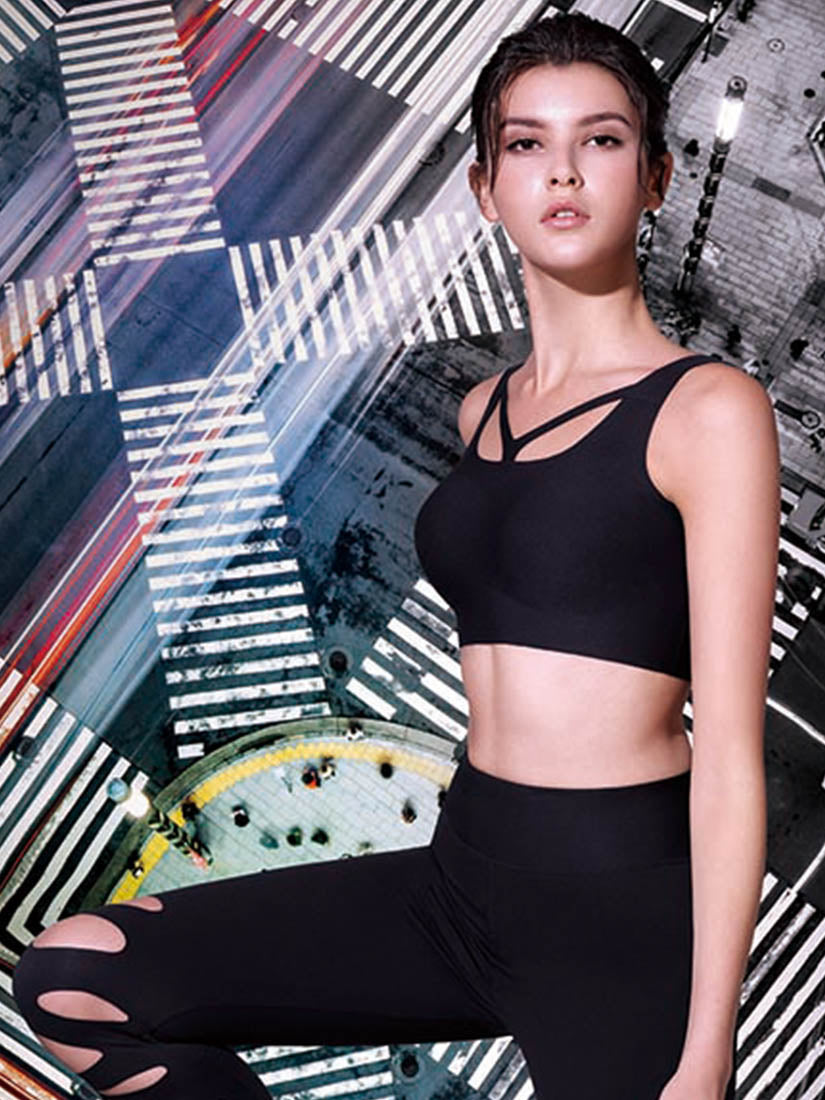 Satami V型飾帶無鋼圈Free-cut無痕胸衣 附胸墊(A - C杯)【SM027】