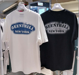 韓國 Beentrill BNY Stencil Painting T-Shirt【BL046】