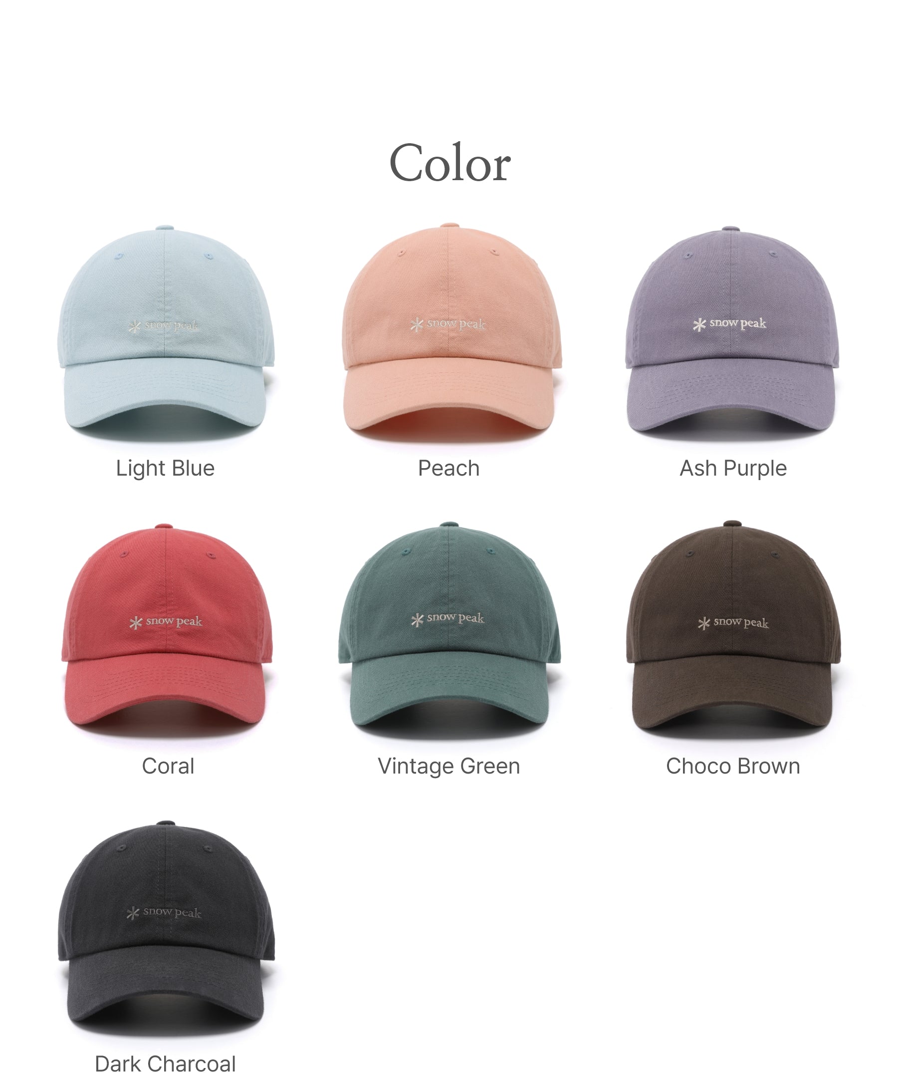 韓國 Snowpeak Clancy Ball Cap【SN029】