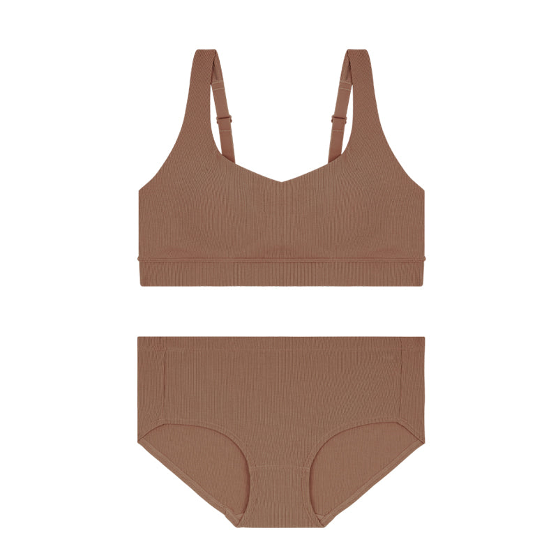 Comfort Lab Big Size Ribbed Soft Bra Top【LL028】