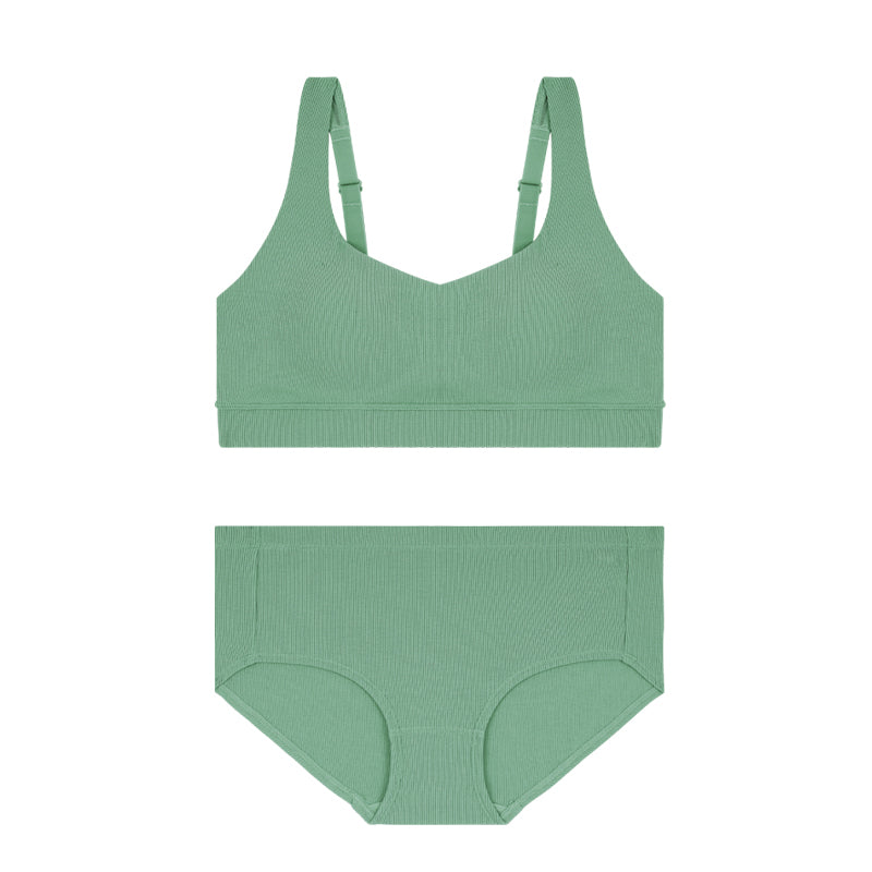 Comfort Lab Big Size Ribbed Soft Bra Top【LL028】