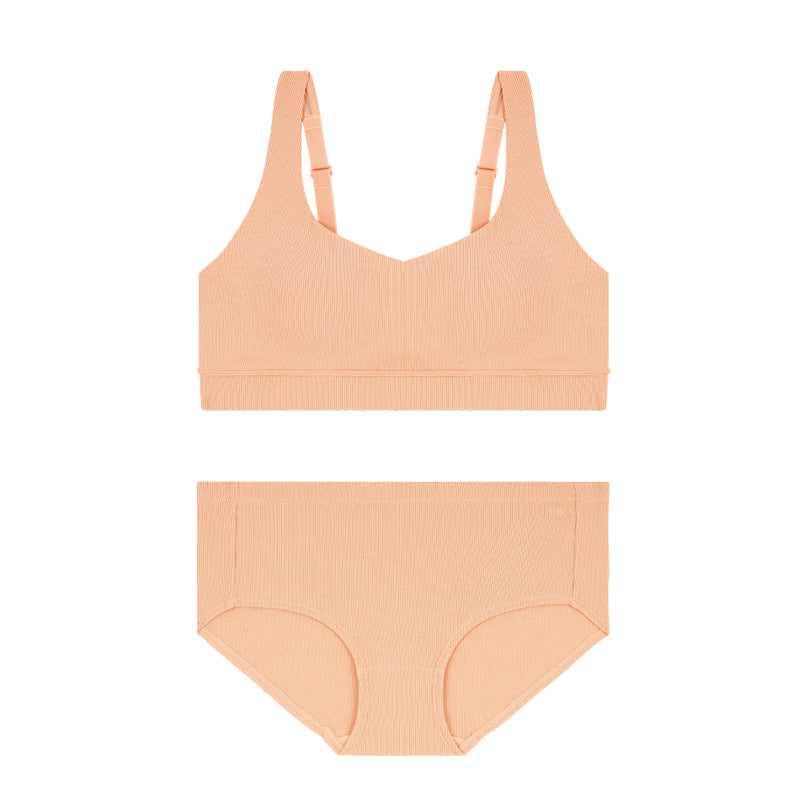 Comfort Lab Big Size Ribbed Soft Bra Top【LL028】