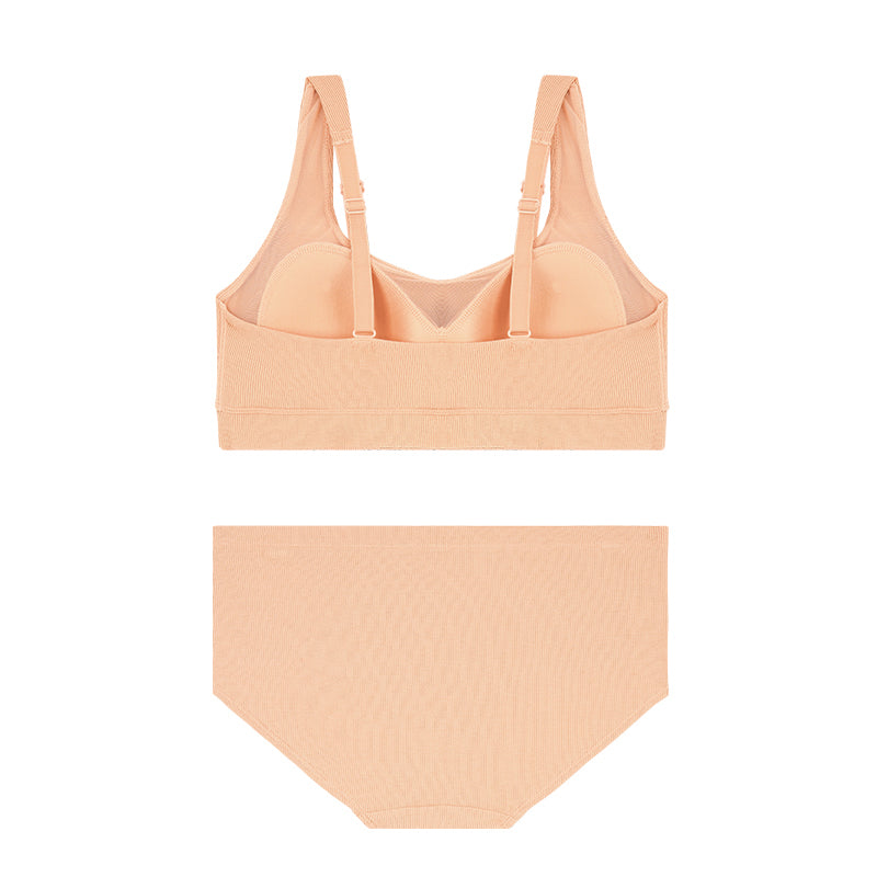 Comfort Lab Big Size Ribbed Soft Bra Top【LL028】