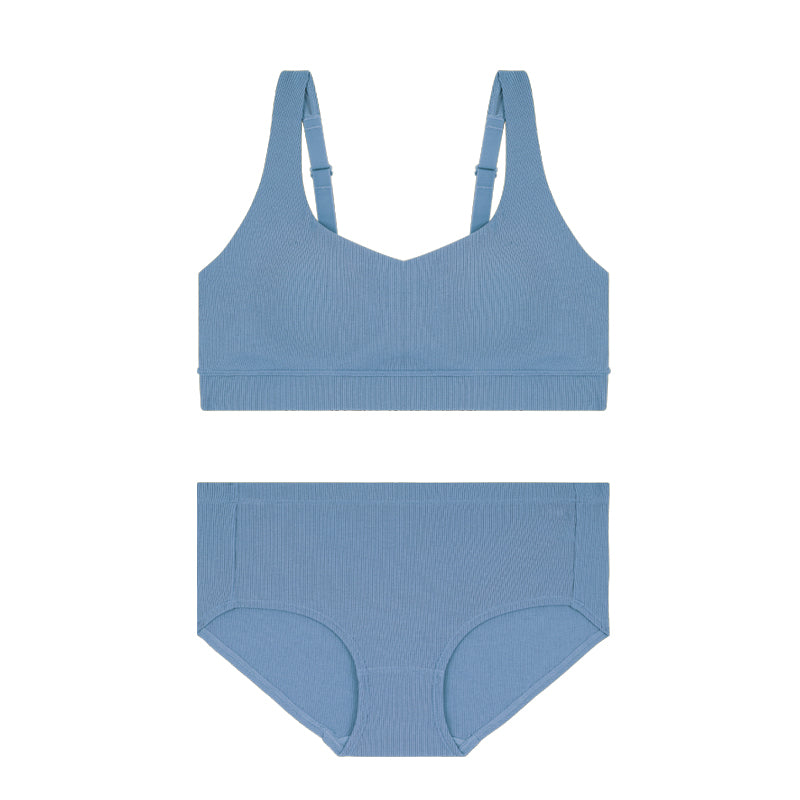 Comfort Lab Big Size Ribbed Soft Bra Top【LL028】
