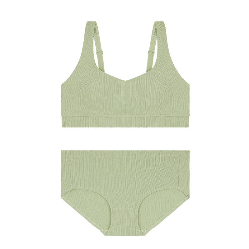 Comfort Lab Big Size Ribbed Soft Bra Top【LL028】