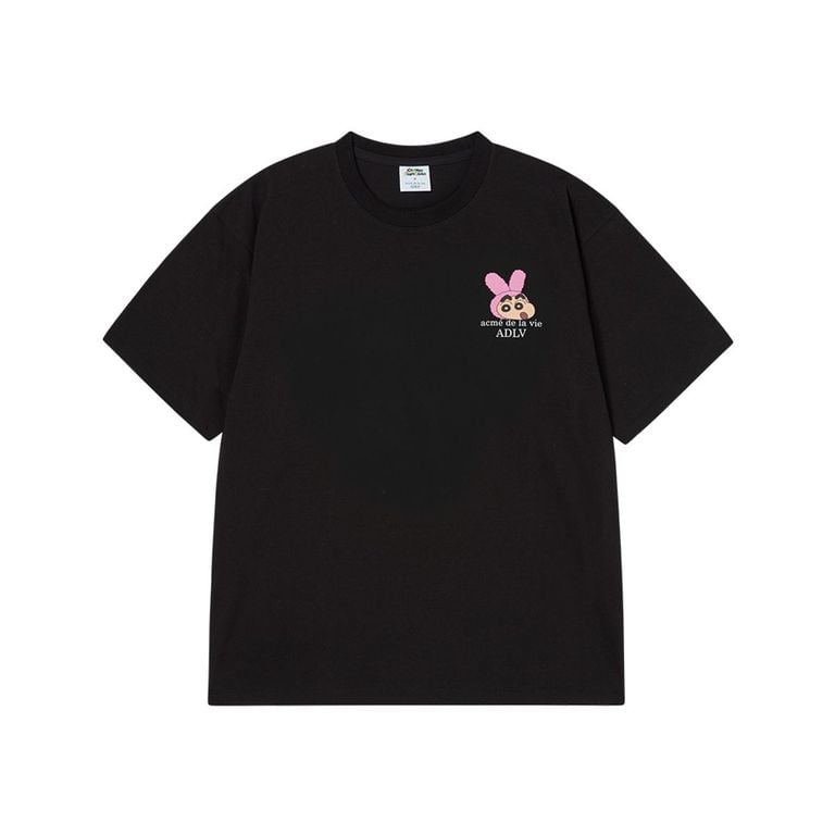 【現貨】韓國 ADLV FUZZY RABBIT SHINCHAN SHORT SLEEVE T-SHIRT【AD012】