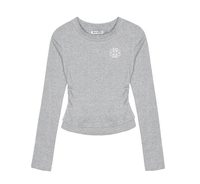 韓國 Nick Nicole MINIMAL SHIRRING DOUBLE LAYERED TOP【NN129】