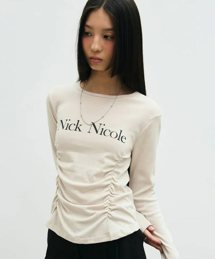 韓國 Nick Nicole PINTUCK SHIRRING TOP【NN120】