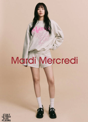 韓國 Mardi Mercredi SWEATSHIRT TRIPLE FLOWER【MM007】 - STT Mall HK 靚太網購