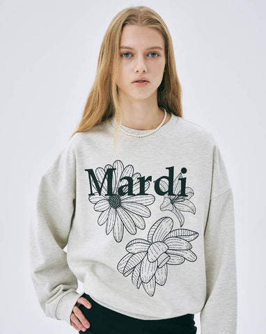 韓國 Mardi Mercredi SWEATSHIRT TRIPLE FLOWER【MM007】 - STT Mall HK 靚太網購