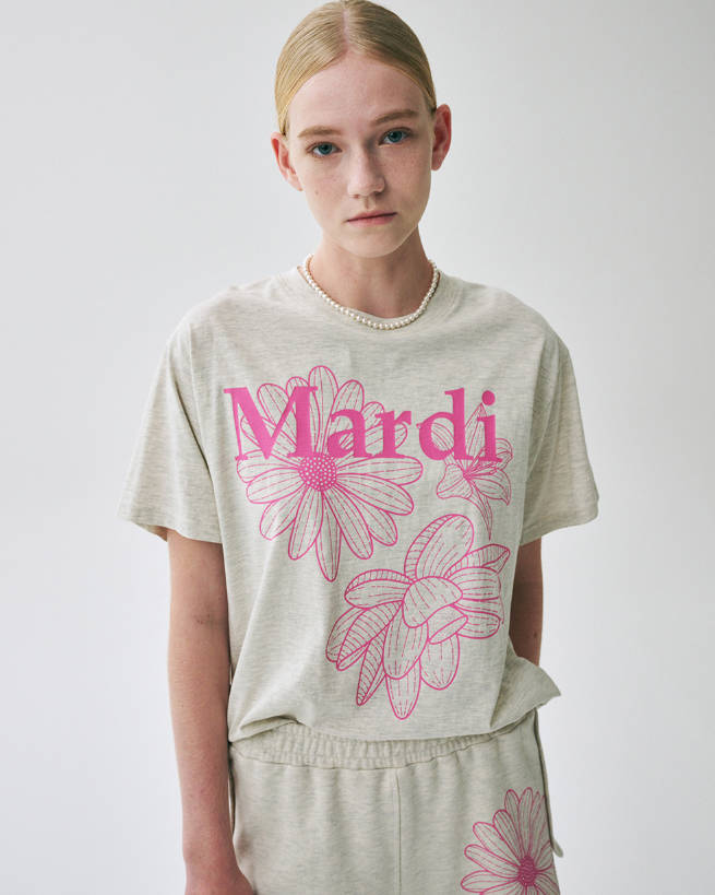 韓國 Mardi Mercredi TSHIRT TRIPLE FLOWER【MM001】 - STT Mall HK 靚太網購