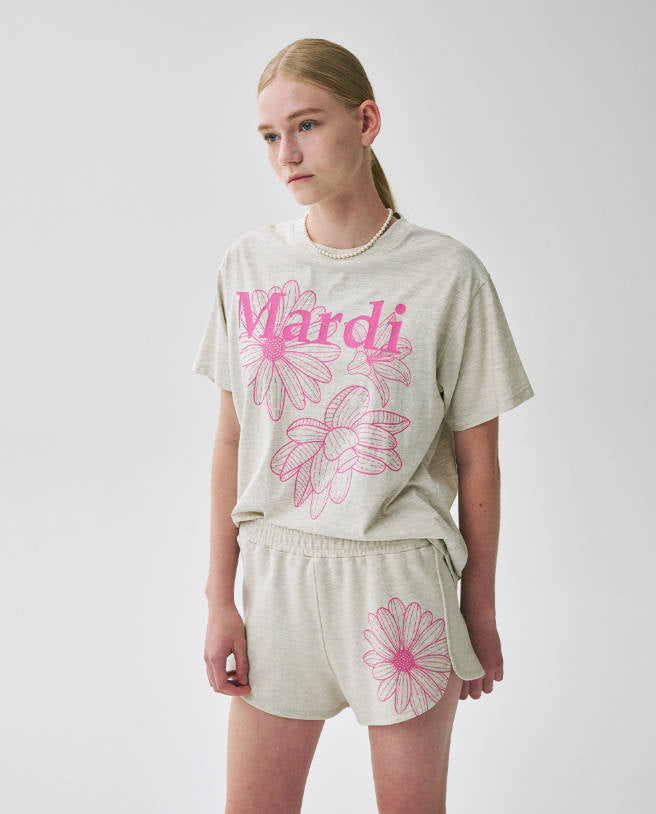 韓國 Mardi Mercredi TSHIRT TRIPLE FLOWER【MM001】 - STT Mall HK 靚太網購