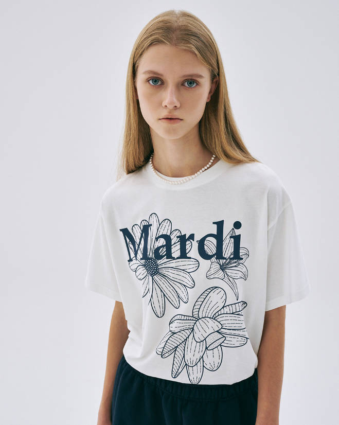 韓國 Mardi Mercredi TSHIRT TRIPLE FLOWER【MM001】 - STT Mall HK 靚太網購