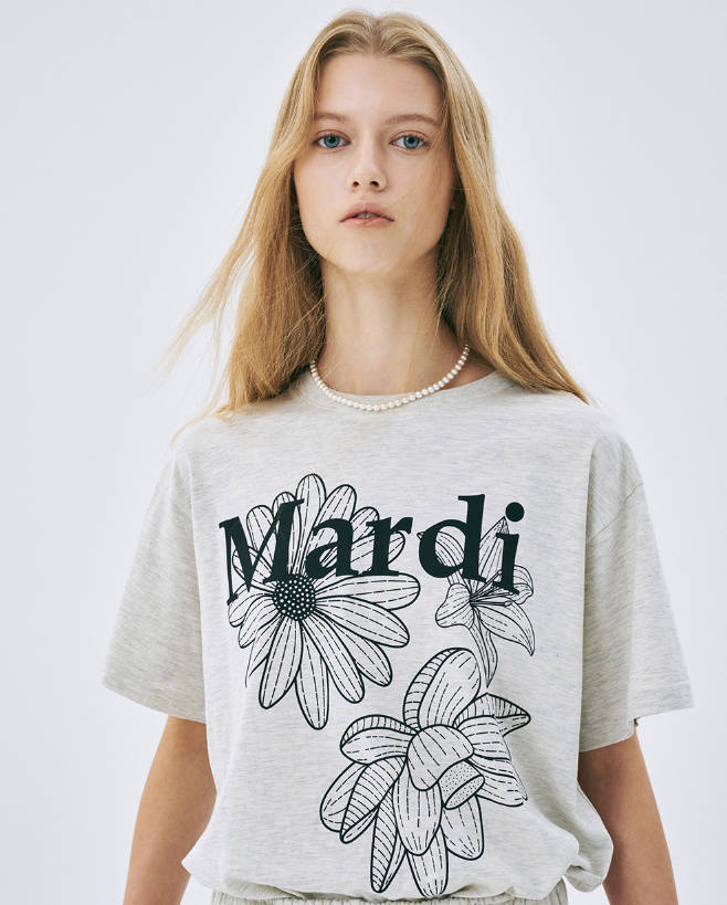 韓國 Mardi Mercredi TSHIRT TRIPLE FLOWER【MM001】 - STT Mall HK 靚太網購