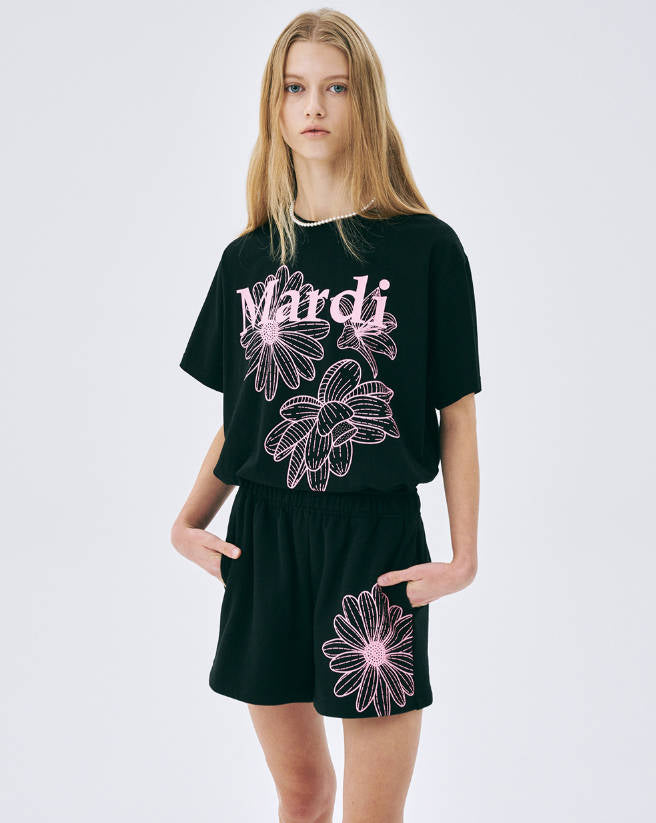 韓國 Mardi Mercredi TSHIRT TRIPLE FLOWER【MM001】 - STT Mall HK 靚太網購
