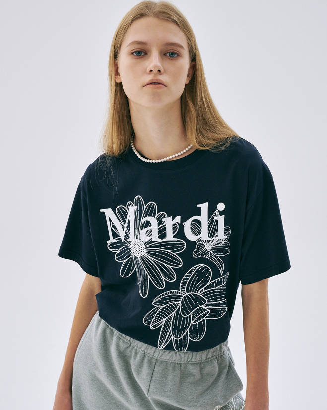 韓國 Mardi Mercredi TSHIRT TRIPLE FLOWER【MM001】 - STT Mall HK 靚太網購