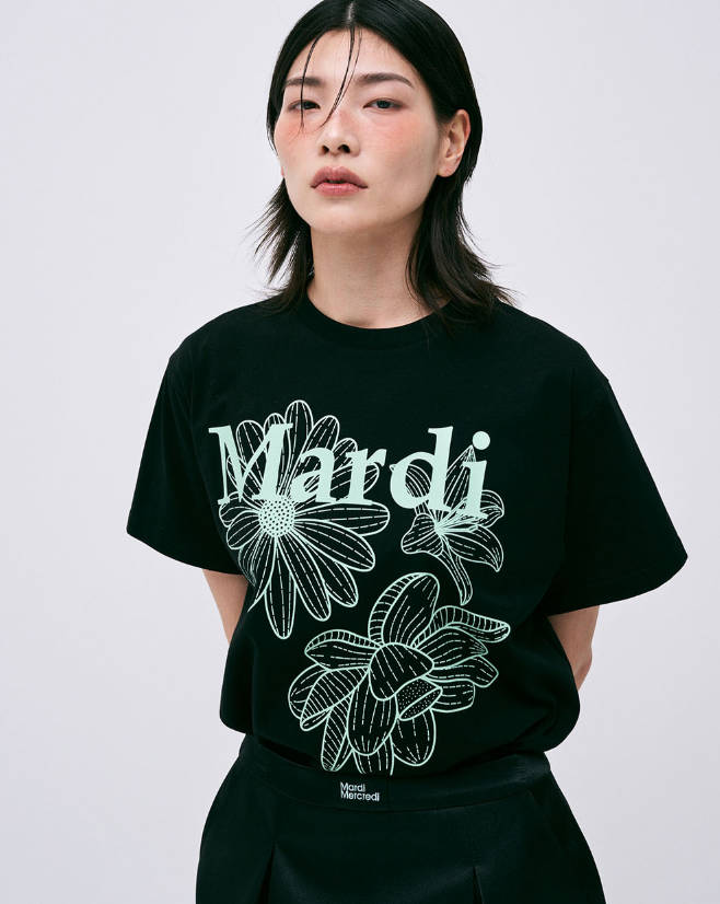 韓國 Mardi Mercredi TSHIRT TRIPLE FLOWER【MM001】 - STT Mall HK 靚太網購