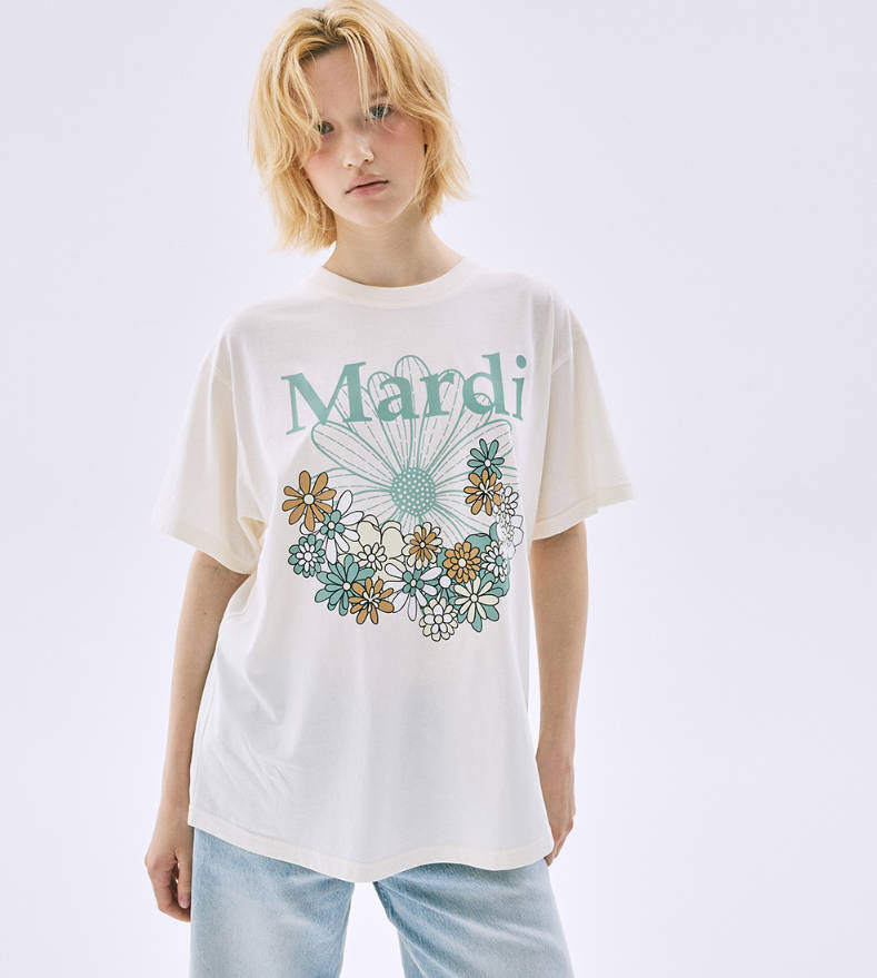 韓國 Mardi Mercredi Tshirt Flowermardi Jardin【MM145】
