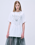 韓國 Mardi Mercredi UNISEX TSHIRT FLOWERMARDI - STT Mall HK 靚太網購 -- WHITE LIGHTGREY