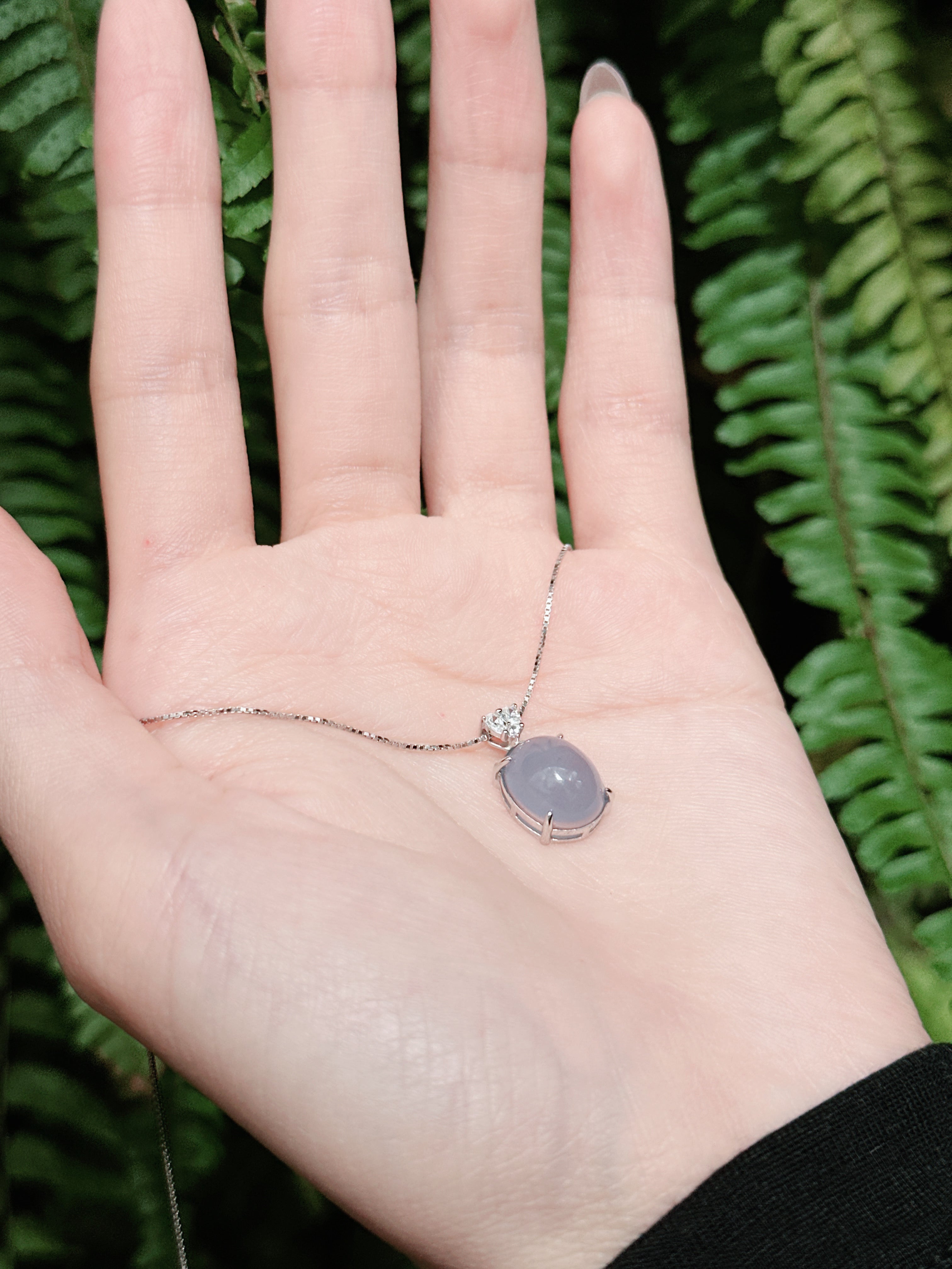 【現貨】橢圓形紫玉髓吊墜【ST341】