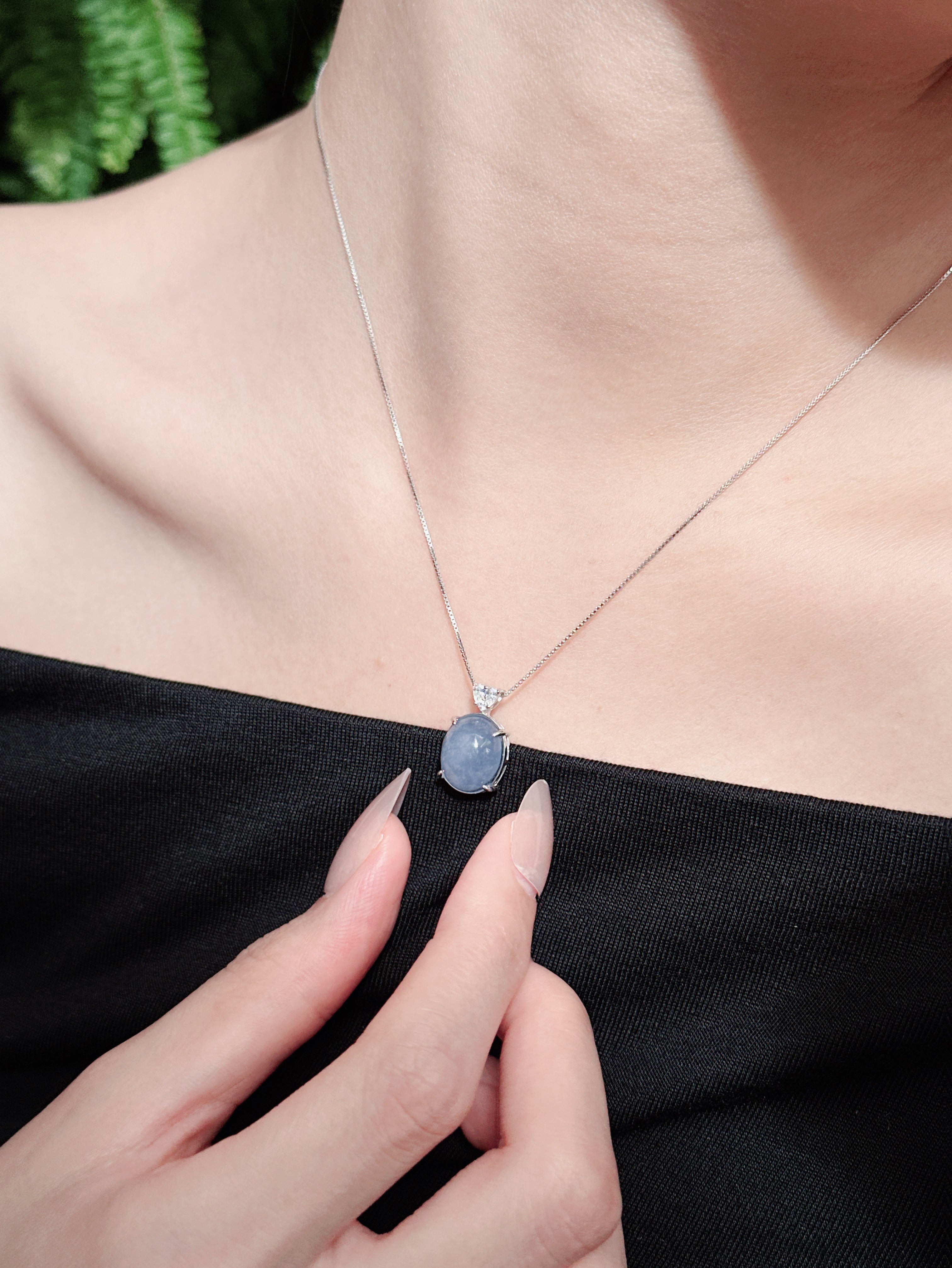 【現貨】橢圓形紫玉髓吊墜【ST341】