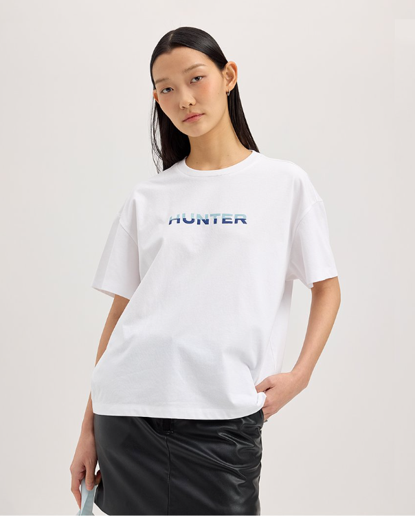 韓國 Hunter WOMEN Season Graphic Logo T-Shirt【HR006】