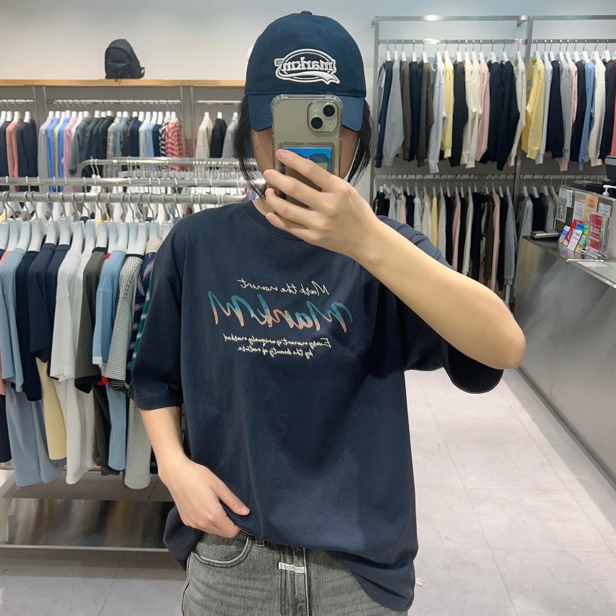 韓國 Markm TRAVEL LOGO T-SHIRTS【MA135】