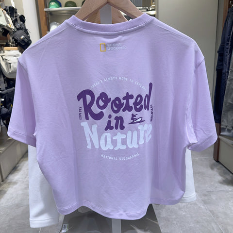 韓國 National Geographic Women's Drysil Graphic Crop T-Shirt【NG491】