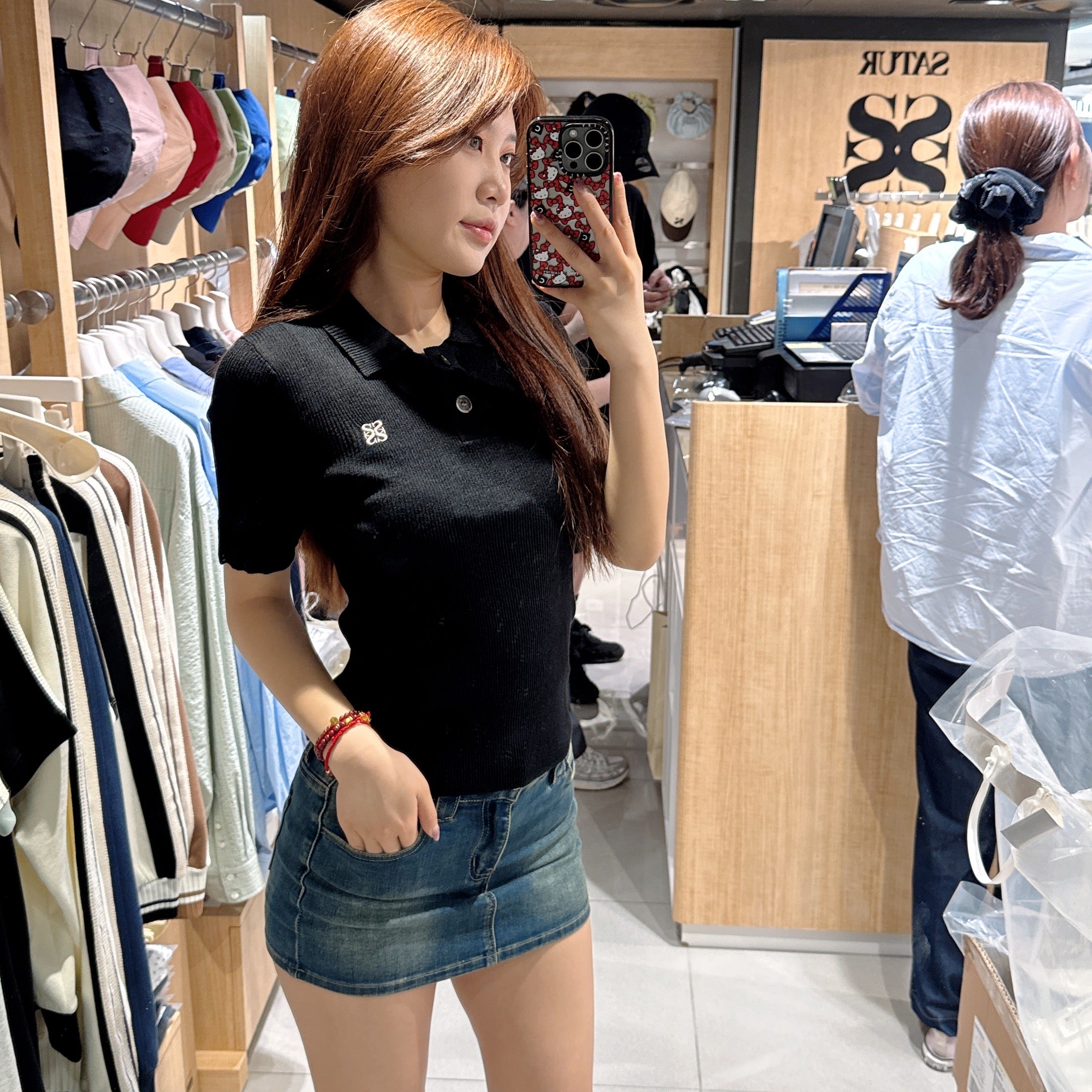 韓國 Satur Knitted Polo Shirt【SR117】