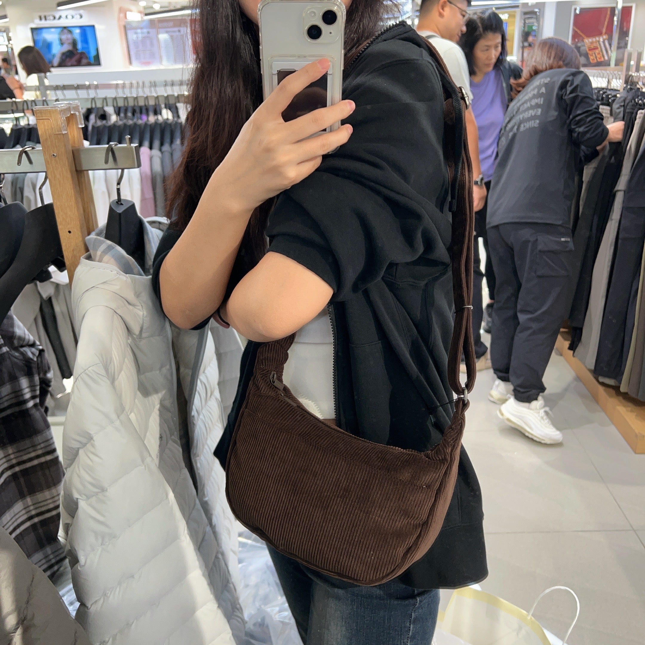 韓國 Snowpeak Corduroy Small Hobo Bag【SN026】