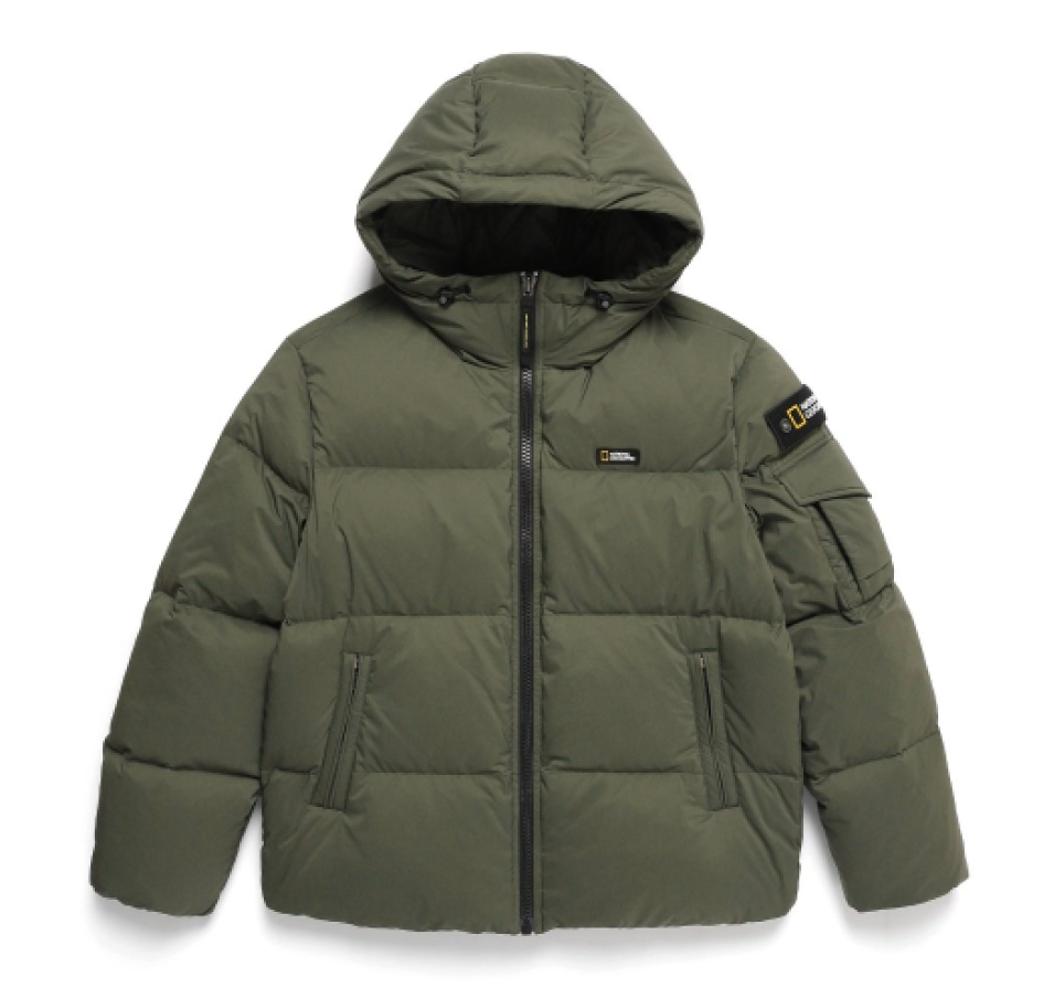 韓國 National Geographic Golden Mall Short Length Goose Hoodie Down Jumper鵝絨【NG819】