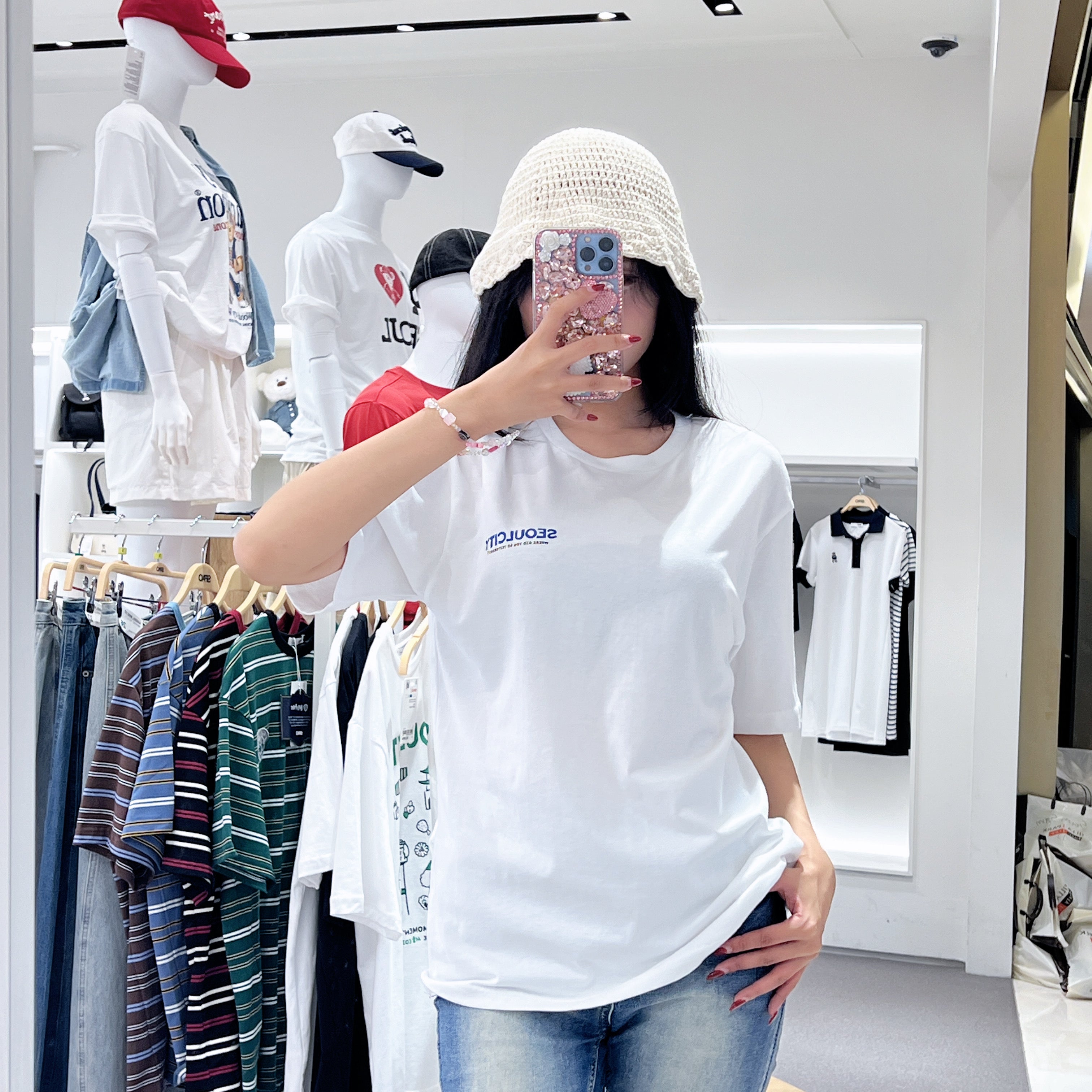 韓國 SPAO Seoul City Short Sleeve T-shirt【SP186】