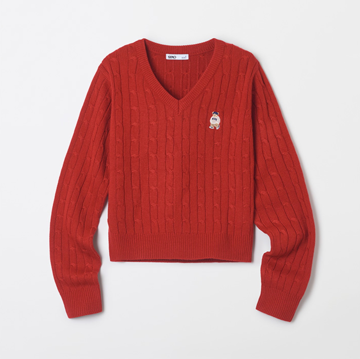韓國 SPAO Cable V-neck Crop Sweater【SP210】