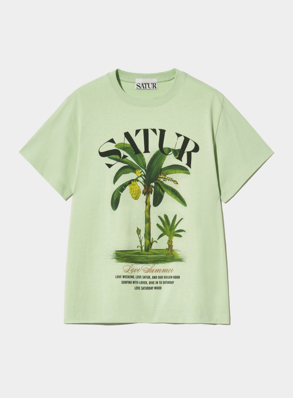 韓國 Satur (W) Banana Tree Graphic T-Shirt【SR003】