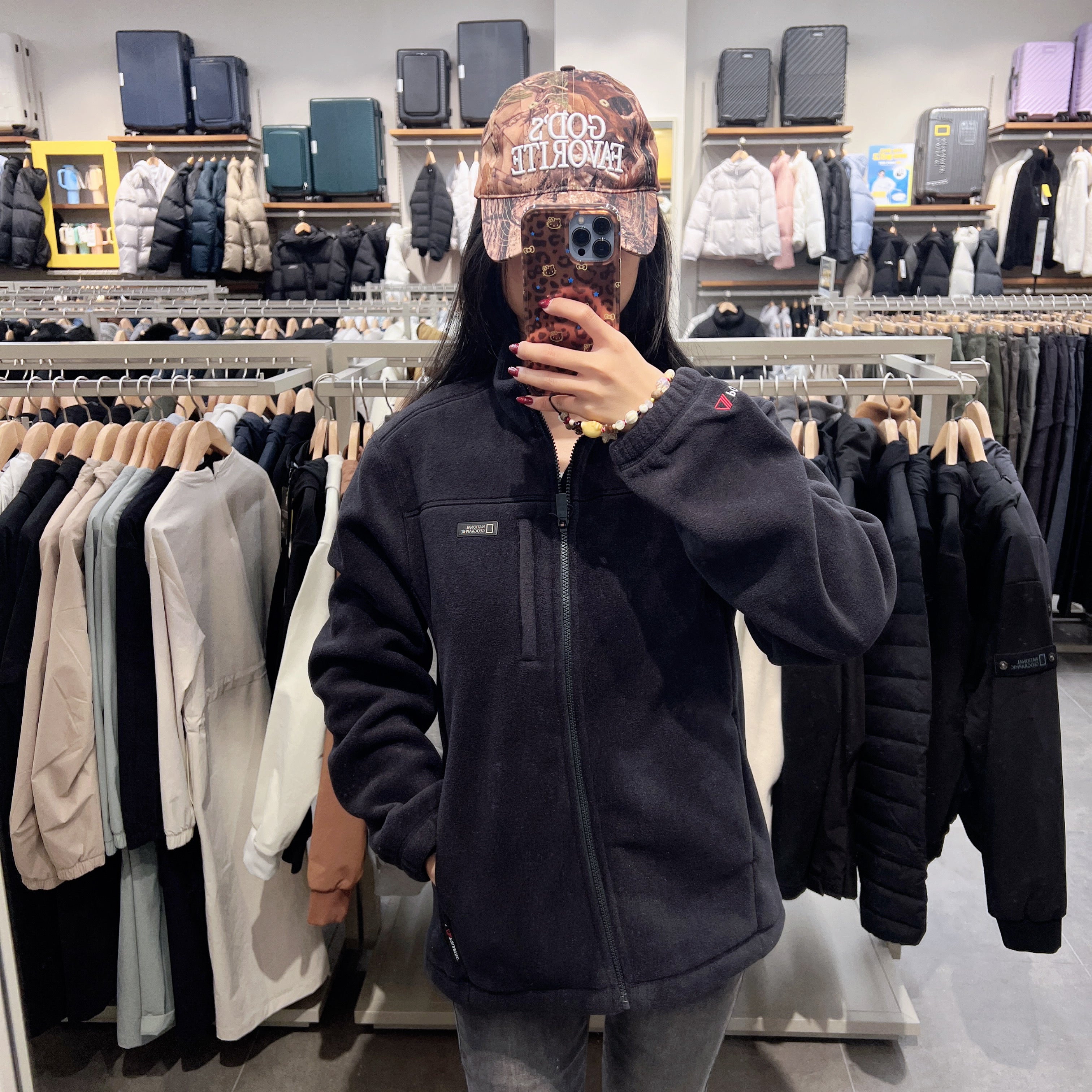 韓國 National Geographic Naos Fleece Zip-Up Jacket【NG207】