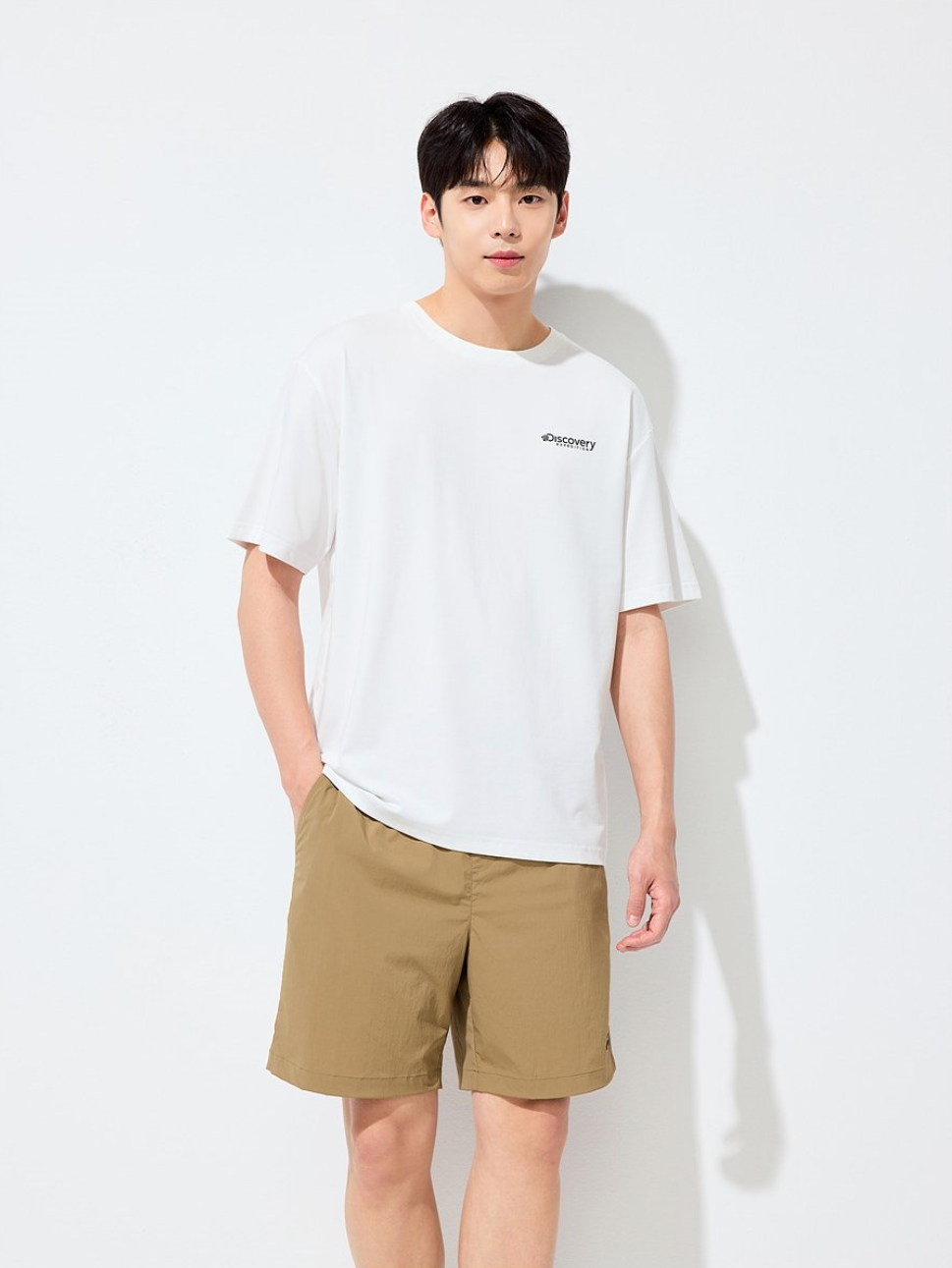 韓國 Discovery Fresh Event Washing Outdoor Scene Back Graphic Short Sleeve T-Shirt【DY038】