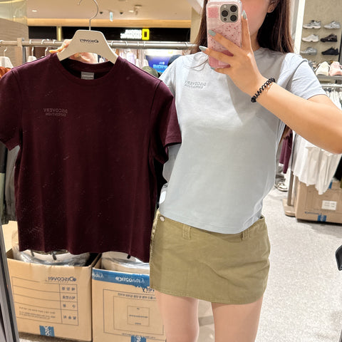 韓國 Discovery Fresh Event Women's Small Graphic Short Sleeve T-Shirt【DY323】