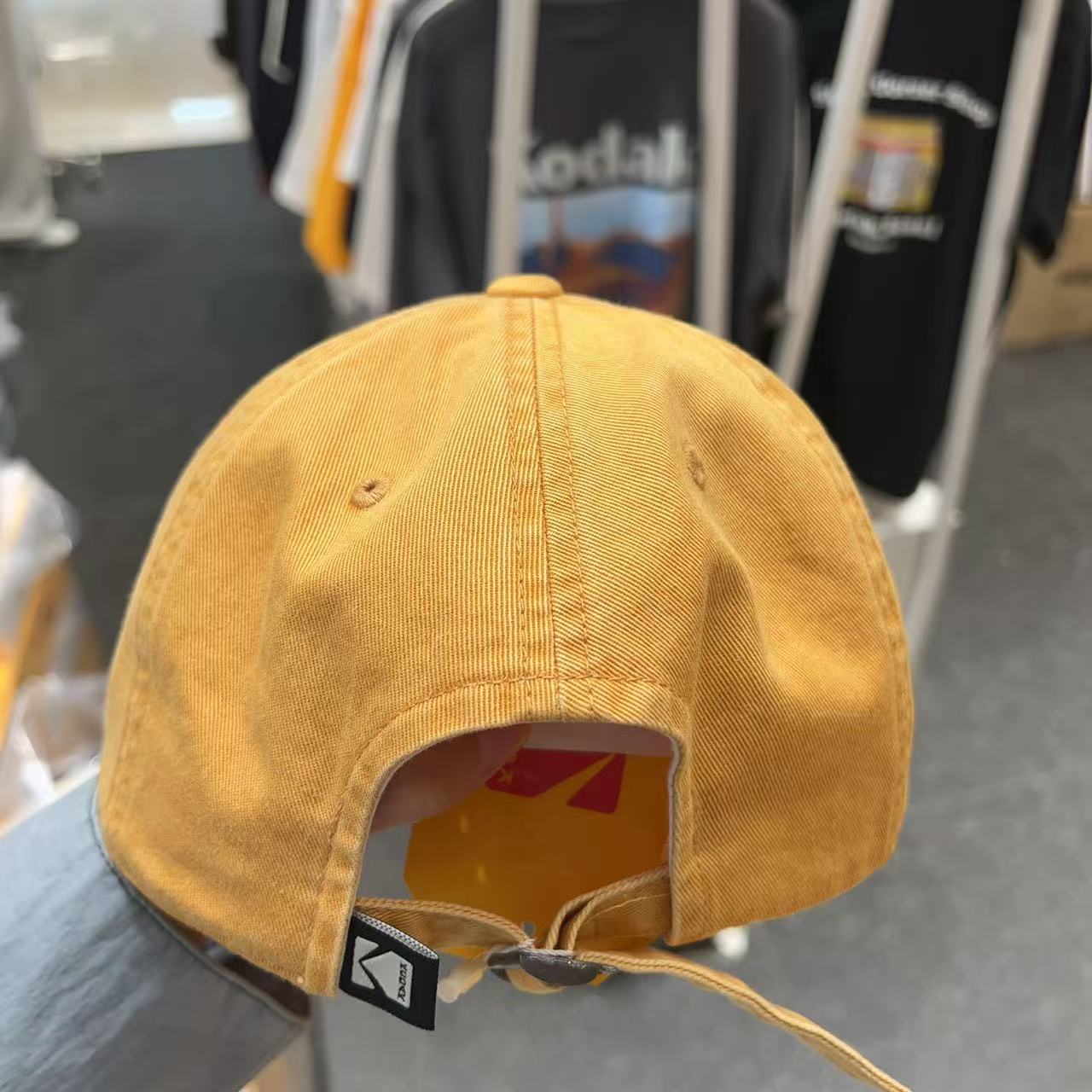 韓國 Kodak Relaxed Fit Square Logo Ball Cap【KK030】