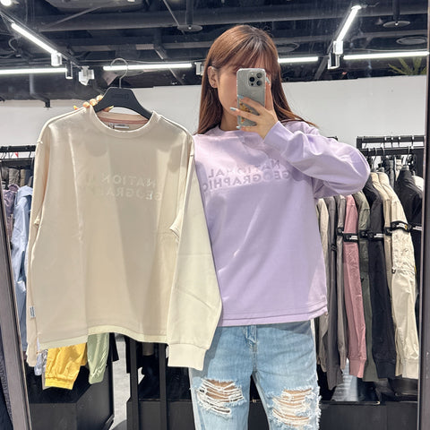 韓國 National Geographic Women's Hem Layered String T-Shirt【NG616】