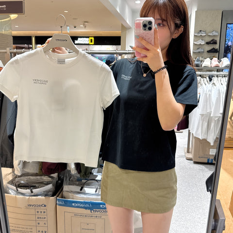 韓國 Discovery Fresh Event Women's Small Graphic Short Sleeve T-Shirt【DY323】
