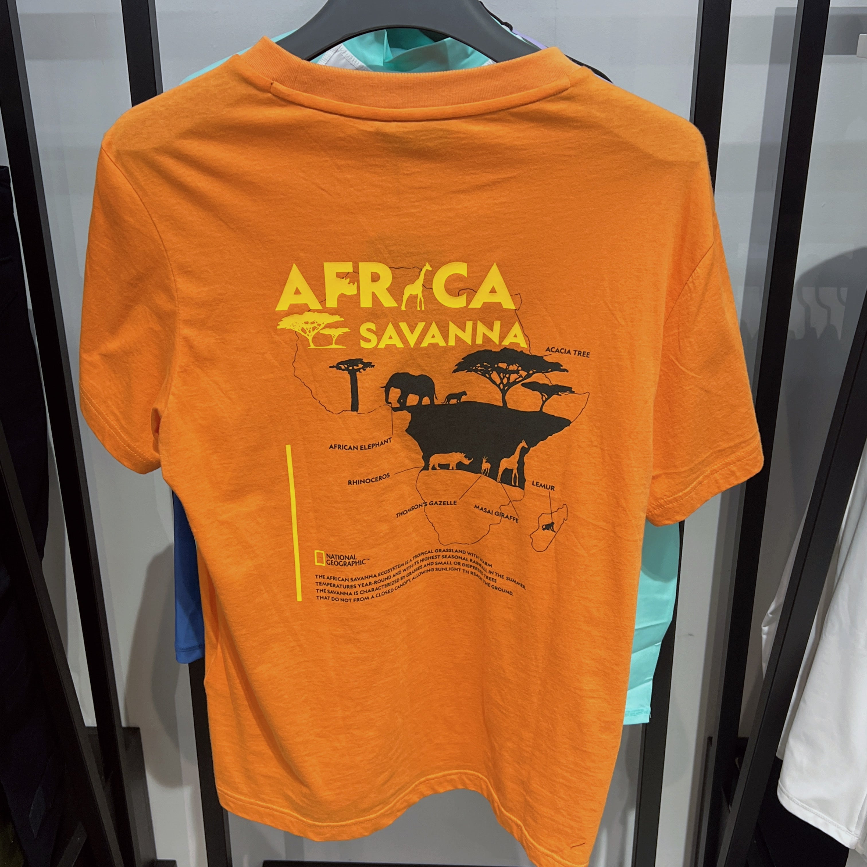 韓國 National Geographic Unisex African Short Sleeve T-Shirt【NG655】