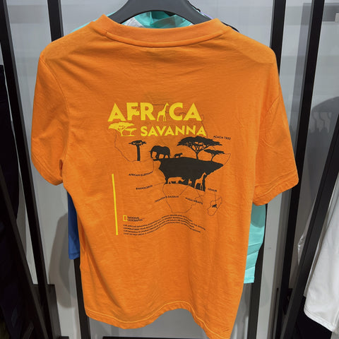 韓國 National Geographic Unisex African Short Sleeve T-Shirt【NG655】