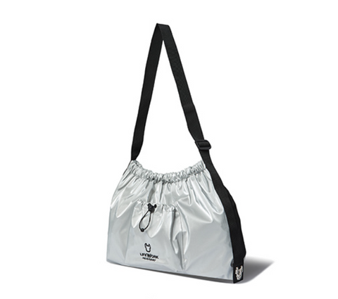 韓國 LifeWork Shirring metallic big crossbody bag【LW090】