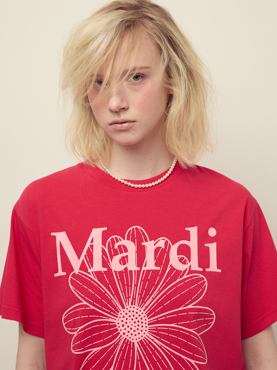 韓國 Mardi Mercredi TSHIRT FLOWERMARDI【MM032】