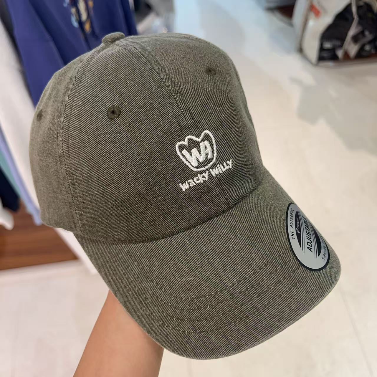 韓國 Wacky Willy Pigment Washed Ball Cap【WW040】