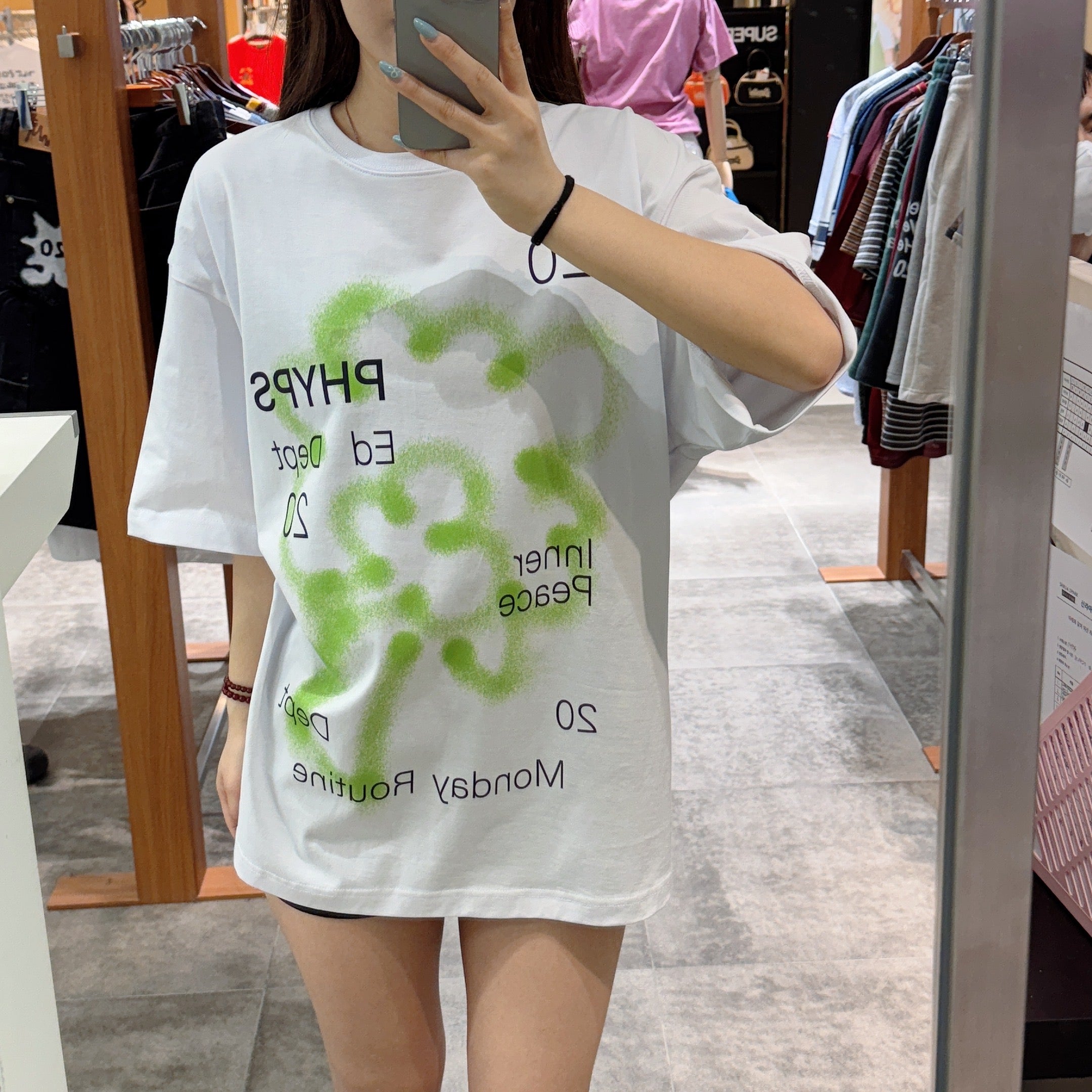 韓國 Phyps Spray Big Broccoli Short Sleeve T-Shirt【PH025】